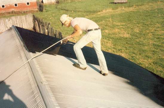 Even older, rusted metal roofs are restored to like-new brilliance with TRC roofing materials 